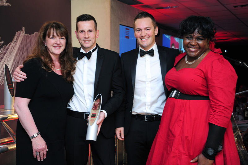 Matt and Miles accept the Excellence in Digital Marketing Award Matt and Miles accept the Excellence in Digital Marketing Award