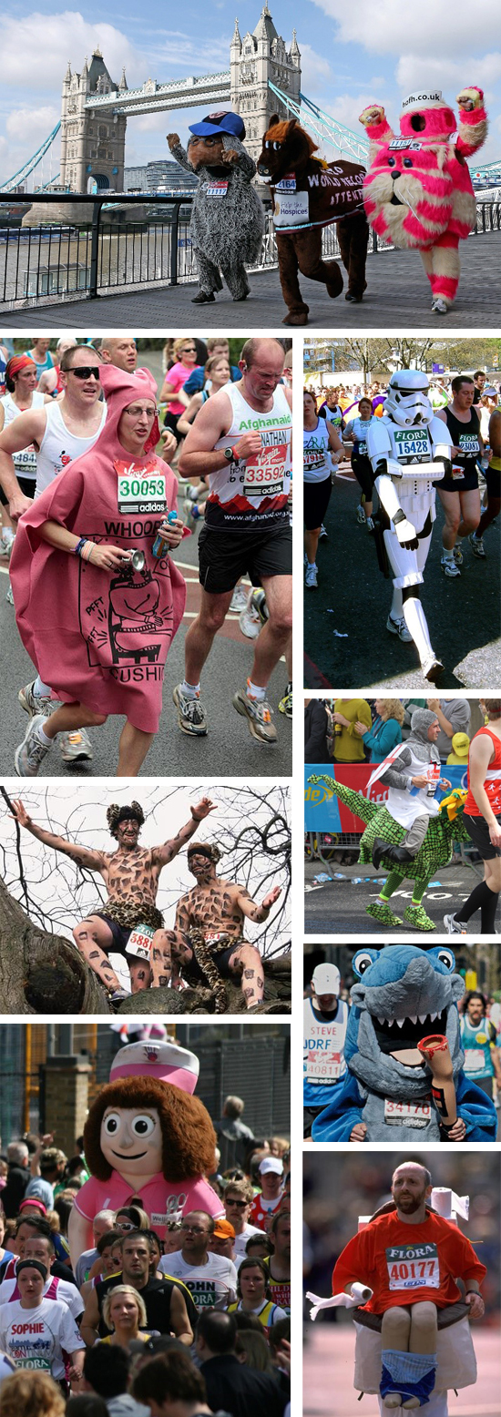 Fun Costumes at the London Marathon Fun Costumes at the London Marathon